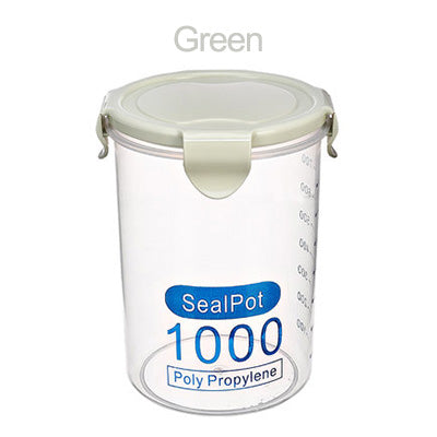 Three Colors 600-1000 ml  Kitchen Storage Box Sealing Food Storage Container Preservation Plastic Fresh Pot Container
