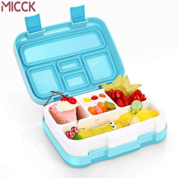 MICCK BPA Free Lunch Box For Kids With Compartment Microwavable Cartoon Bento Box Leakproof Food Container Lunchbox For Picnic