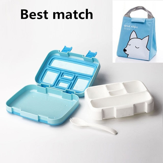 MICCK BPA Free Lunch Box For Kids With Compartment Microwavable Cartoon Bento Box Leakproof Food Container Lunchbox For Picnic