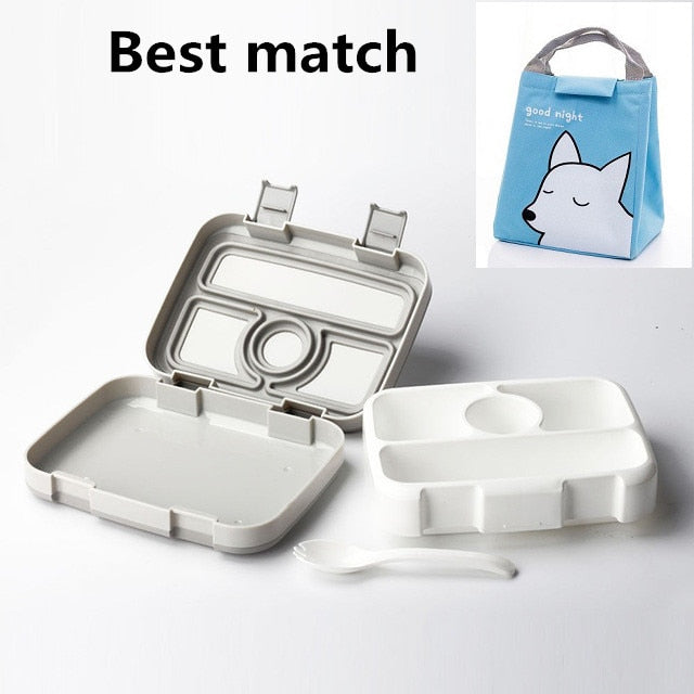 MICCK BPA Free Lunch Box For Kids With Compartment Microwavable Cartoon Bento Box Leakproof Food Container Lunchbox For Picnic