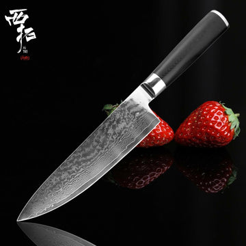 VG10 Damascus Steel Cut Meat Sashimi Fruit Vegetable Kitchen Knif