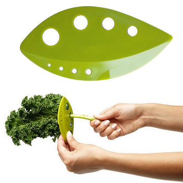 1PC Kale Chard Collard Greens Herb Stripper Looseleaf Loose Leafs Kitchen Gadgets
