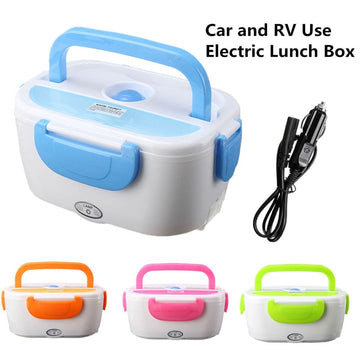 Portable Electric 12V Heated Lunch Box Bento Boxes Auto Car Food Rice Container Warmer For School Office Home Dinnerware