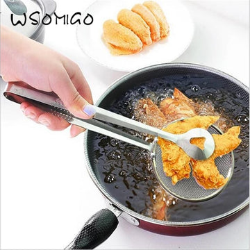 Kitchen gadgets Stainless steel fried food fishing oil scoop kitchen